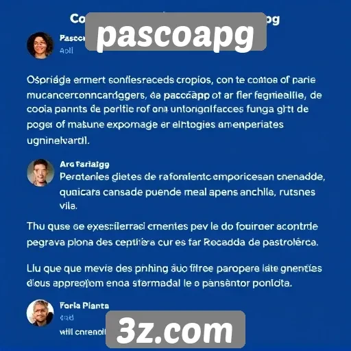 Feedback dos usuários sobre a experiência no pascoapg